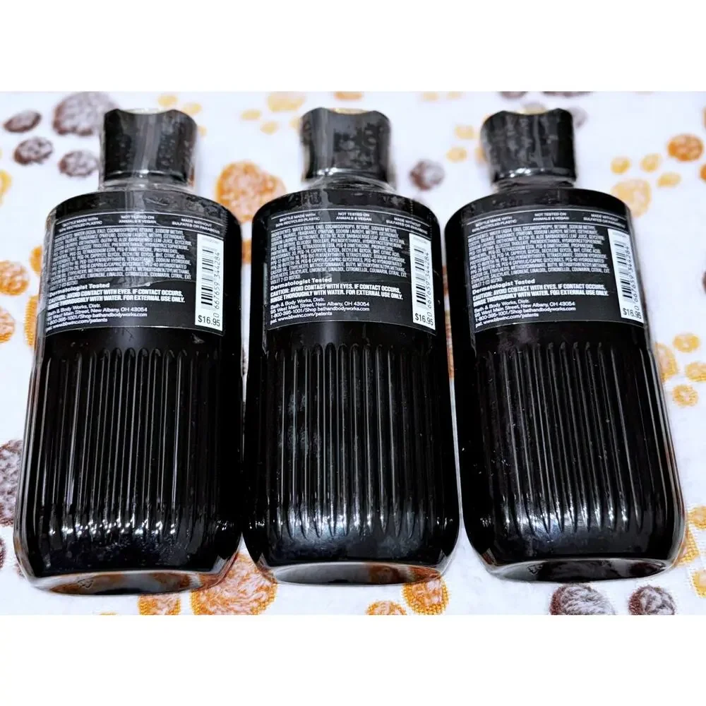 Bath & Body Works Eau So Navy Men's 3-in-1 Hair Face Body Wash Shower Gel x3